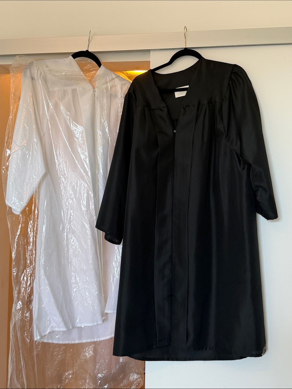 White or Black Academic Robe for Graduation (Jostens)